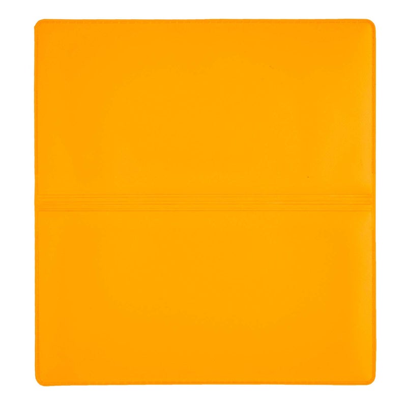 CAROUSELCHECKS Sunburst Orange Vinyl Checkbook Cover, Top Tear Personal Vinyl Checkbook Cover - Image 4
